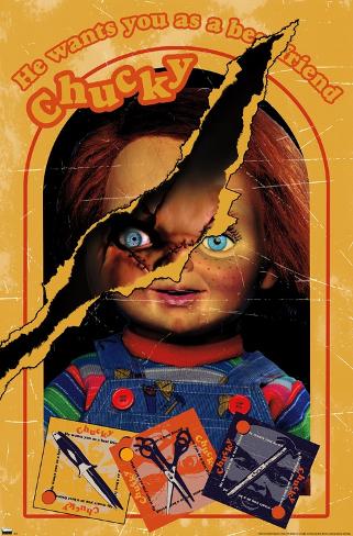 Halloween Poster - Chucky Lets Be Friends - Buy now